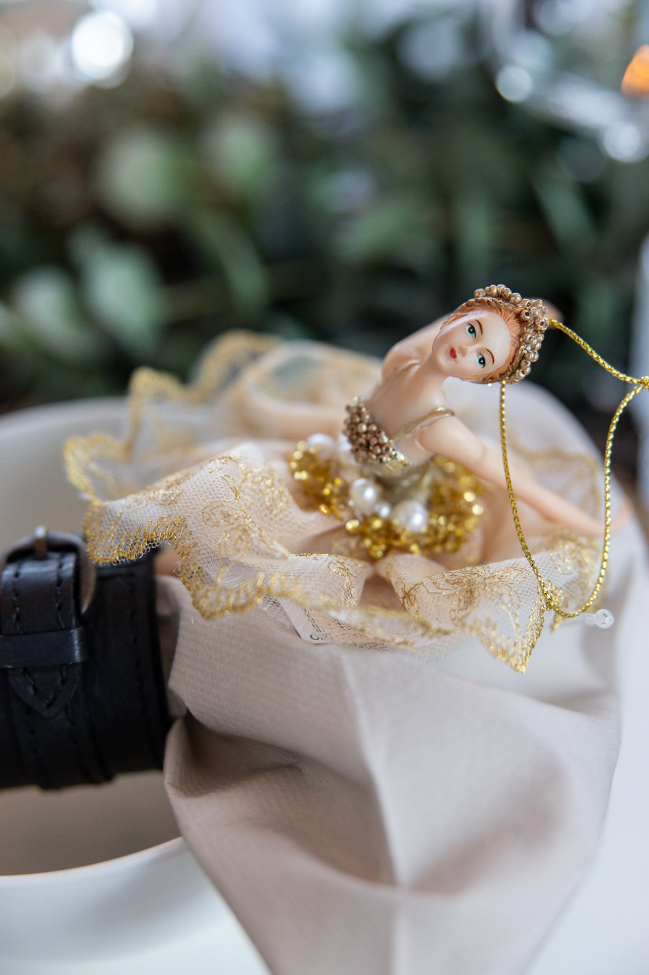 Vakker ballerina julepynt