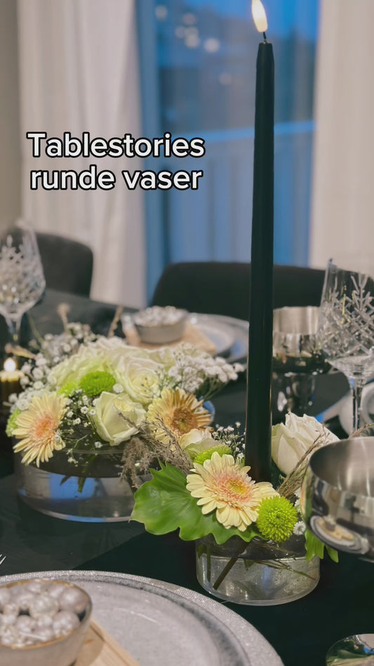 Table Stories, Together vase, rund, klar - LITEN (10x10cm)