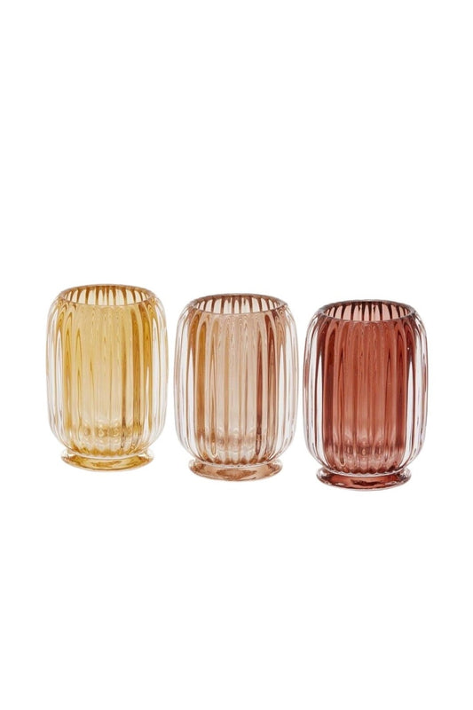 3 pk T-lysholder / vase